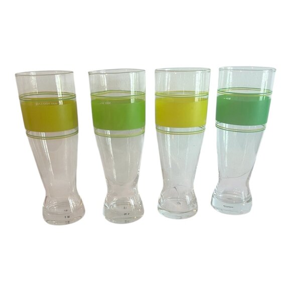 Vintage Irish Blessings Pilsner Beer Glass Set Of 4, 9" Tall With Quotes - Picture 7 of 10